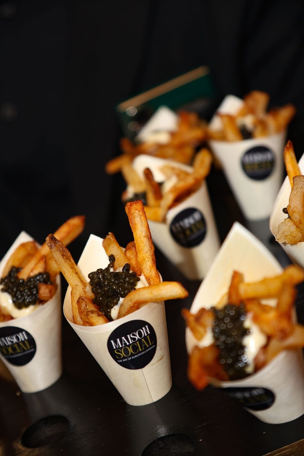 Caviar fries in Maison Social cones